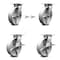 Service Caster 8 Inch Semi Steel Swivel Caster Swivel Locks 2 Brakes, 2PK SCC-35S820-SSB-BSL-2-SLB-2 - alternate 1